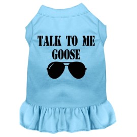 Mirage Pet Product Talk to me goose Screen Print Dog Dress Baby Blue XL (16)