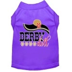 Mirage Pet Product Derby Doll Screen Print Dog Shirt Purple XXL