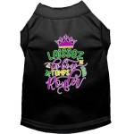 Mirage Pet Product Laissez Les Bons Temps Rouler Screen Print Mardi gras Dog Shirt Black XXL