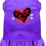 Mirage Pet Product Little Flirt Screen Print Dog Dress Purple