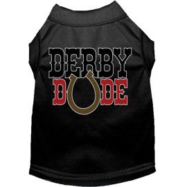 Mirage Pet Product Derby Dude Screen Print Dog Shirt Black Sm