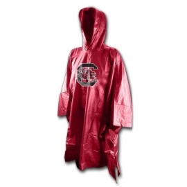 NCAA South Carolina Fighting Gamecocks Rain Poncho, Team Colors, One Size