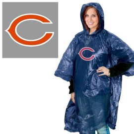 Wincraft NFL Chicago Bears Rain Poncho, Team Colors, One Size