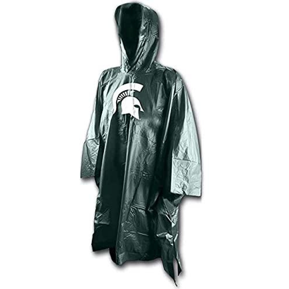 Wincraft NCAA Michigan State Spartans Rain Poncho, Team Colors, One Size