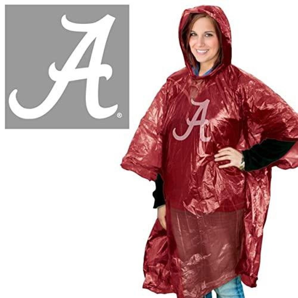 Wincraft NcAA Alabama crimson Tide Rain Poncho Team colors One Size