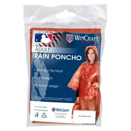 WinCraft MLB Washington Nationals Rain Poncho, Team Colors, One Size
