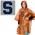 NcAA Syracuse Orange Rain Poncho Team colors One Size