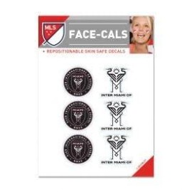 WinCraft MLS Inter Miami CF Face Tattoos, Team Colors, One Size