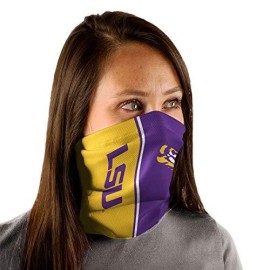 NCAA LSU Tigers Fan Wrap Face Covering, Team Colors, One Size