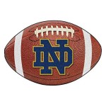 FANMATS Notre Dame Fighting Irish Football-Shaped Mats