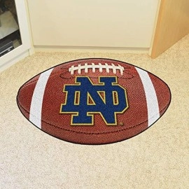 FANMATS Notre Dame Fighting Irish Football-Shaped Mats