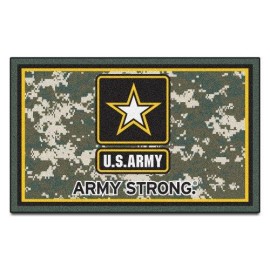 Fanmats 7184 US Army 4 x 6 Nylon Rug