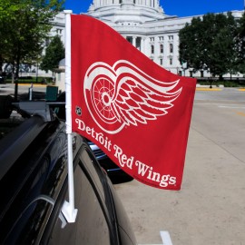 Rico Industries Detroit Red Wings Standard Double Sided Double Sided Car Flag - 16