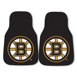 FANMATS 10496Fanmats NHL Boston Bruins Printed Carpet Car Mats (2 Piece), 18