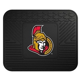 Fanmats 10777 NHL Ottawa Senators Rear Second Row Vinyl Heavy Duty Utility Mat