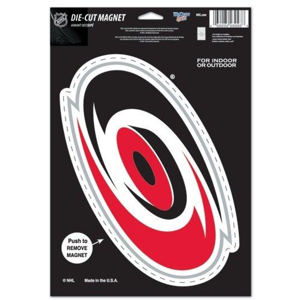 NHL Carolina Hurricanes Die Cut Logo Magnet, 6.25