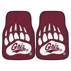 FANMATS 11782 NCAA University of Montana Grizzlies Nylon Face Carpet Car Mat