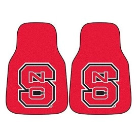 North Carolina State University Carpet Car Mat Set - 2 Pieces