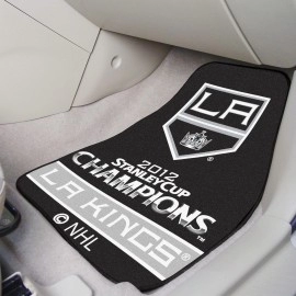 Los Angeles Kings 2012 NHL Stanley Cup Champions Front Carpet Car Mat Set - 2 Pieces