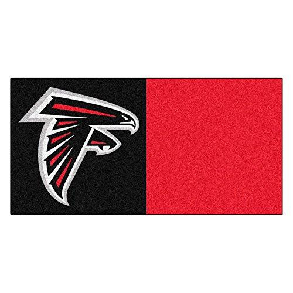 FANMATS NFL Atlanta Falcons Nylon Face Team Carpet Tiles , 18