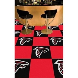 FANMATS NFL Atlanta Falcons Nylon Face Team Carpet Tiles , 18