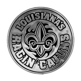 Fanmats, University of Louisiana-Lafayette Molded Chrome Emblem