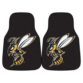 Fanmats 14153 Montana State Billings Yellow Jackets Front Row Nylon Carpet Car Mat - 2 Piece