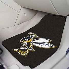 Fanmats 14153 Montana State Billings Yellow Jackets Front Row Nylon Carpet Car Mat - 2 Piece