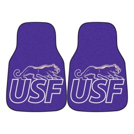 Fanmats 13869 University of Sioux Falls Cougars Front Row Nylon Carpet Car Mat - 2 Piece