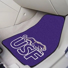 Fanmats 13869 University of Sioux Falls Cougars Front Row Nylon Carpet Car Mat - 2 Piece