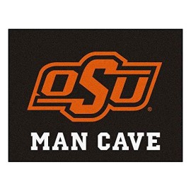 FANMATS 14589 Oklahoma State University Nylon Universal Man Cave All-Star Mat