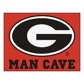 FANMATS 14637 University of Georgia Nylon Universal Man Cave All-Star Mat