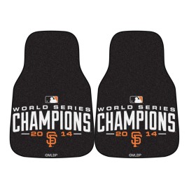 San Francisco Giants 2014 World Series Champions Front Carpet Car Mat Set - 2 Pieces