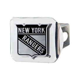 FANMATS 17168 NHL - New York Rangers Hitch Cover , Black, 4 1/2