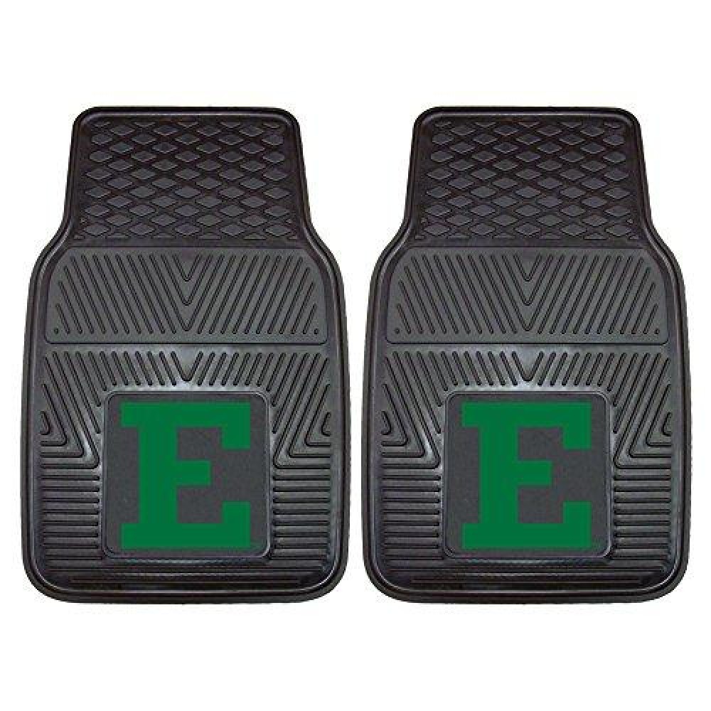 FANMATS 17382 Eastern Michigan University Vinyl Car Mat Set, 2 Piece