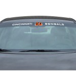 FANMATS 61467 Cincinnati Bengals Sun Stripe Windshield Decal 3.25 in. x 34 in.