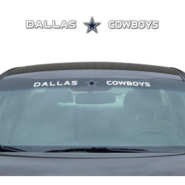 FANMATS NFL - Dallas Cowboys Sun Stripe Windshield Decal 3.25 in. x 34 in.