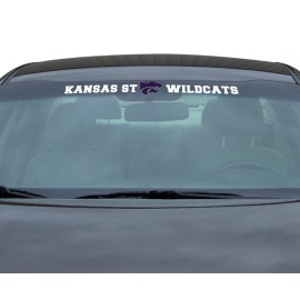 FANMATS 61509 Kansas State Wildcats Sun Stripe Windshield Decal 3.25 in. x 34 in.