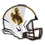 Fanmats, University of Wyoming Embossed Helmet Emblem