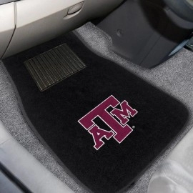 Texas A&M 2-piece Embroidered car Mats 18x27(D0102H5RHJV)