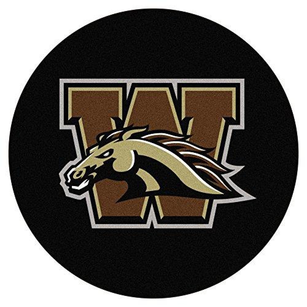 FANMATS 19559 Western Michigan Puck Mat, Team Color, 27