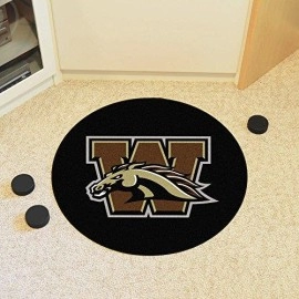 FANMATS 19559 Western Michigan Puck Mat, Team Color, 27