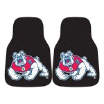 FANMATS 19283 Fresno State Carpeted Car Mat - Black, Team Color, 17