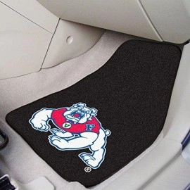 FANMATS 19283 Fresno State Carpeted Car Mat - Black, Team Color, 17