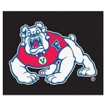 FANMATS 19289 Fresno State Tailgater Rug - Black, Team Color, 59.5