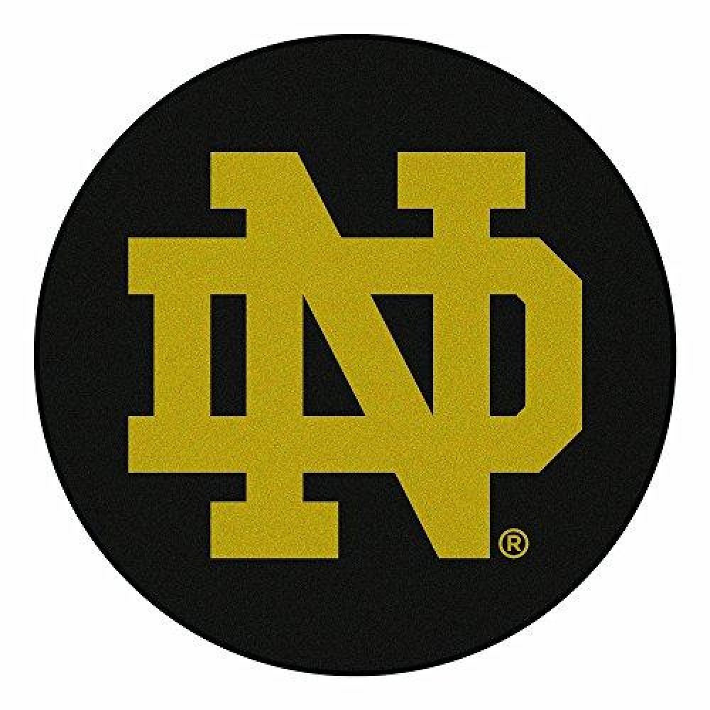 FANMATS 19539 Notre Dame Puck Mat, Team Color, 27