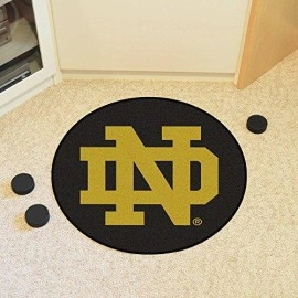 FANMATS 19539 Notre Dame Puck Mat, Team Color, 27