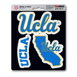 FANMATS NCAA University of California - Los Angeles (UCLA) 3 Piece Decal Set