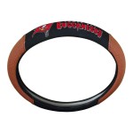 FANMATS 62111 Tampa Bay Buccaneers Football Grip Steering Wheel Cover 15