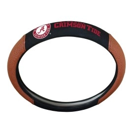 FANMATS 62115 Alabama Crimson Tide Football Grip Steering Wheel Cover 15